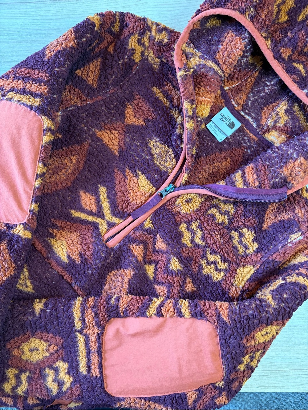 The North Face Womens Campshire Fleece Hoodie Pullover Aztec Southwestern Small